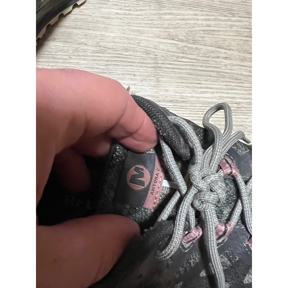 Merrell Antora Womens Trail‎ Running Shoes Grey Mauve Vibram QFORM2 Sneakers - Picture 12 of 13